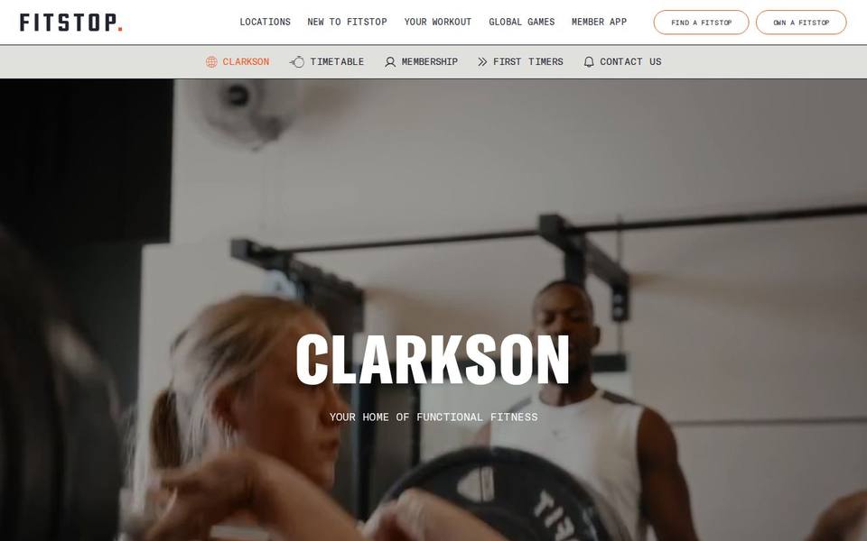 Fitstop Clarkson website