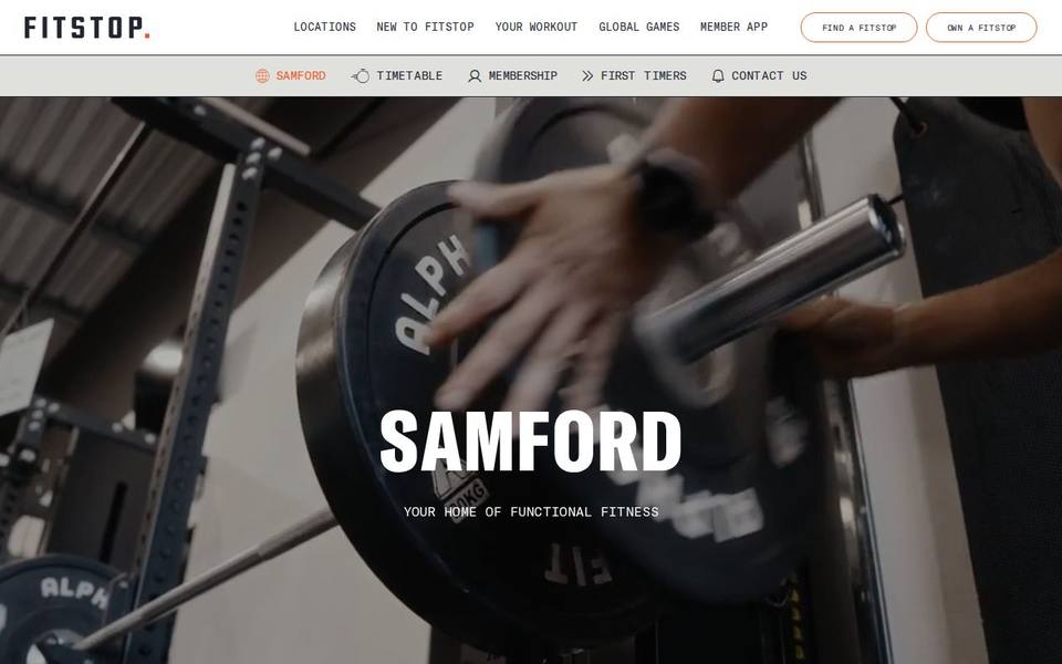 Fitstop Samford website