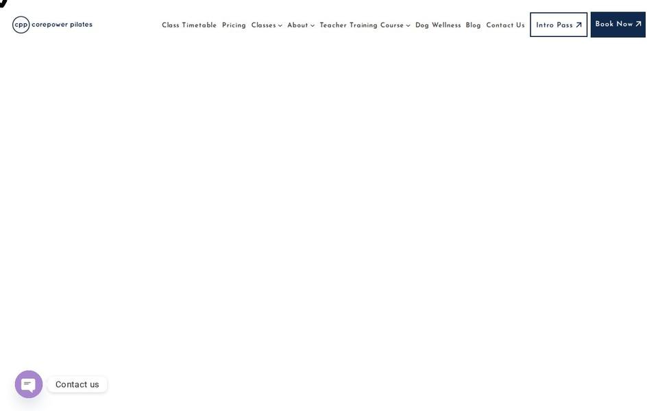 Corepower Pilates website