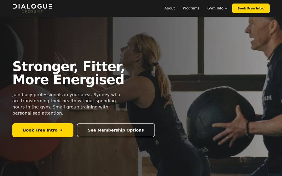Dialogue CrossFit website