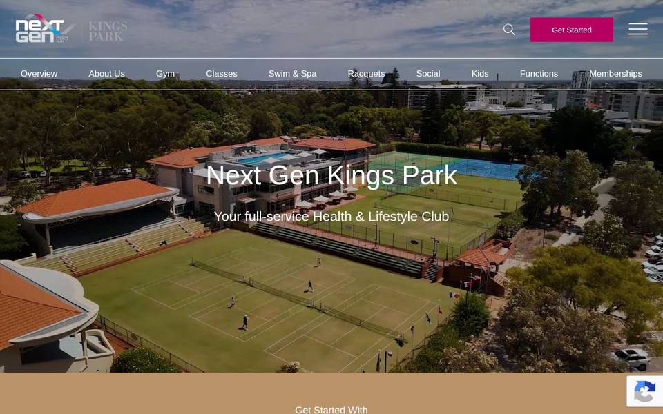 Next Gen Kings Park website