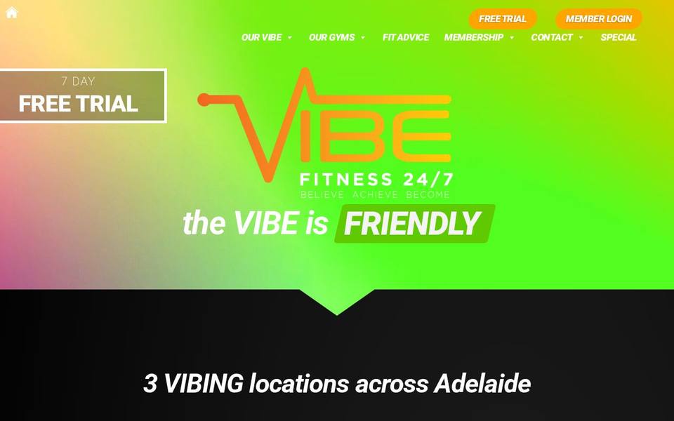 Vibe Fitness 24/7 Morphett Vale website