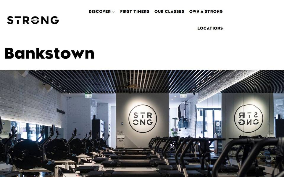 Strong Pilates Bankstown website