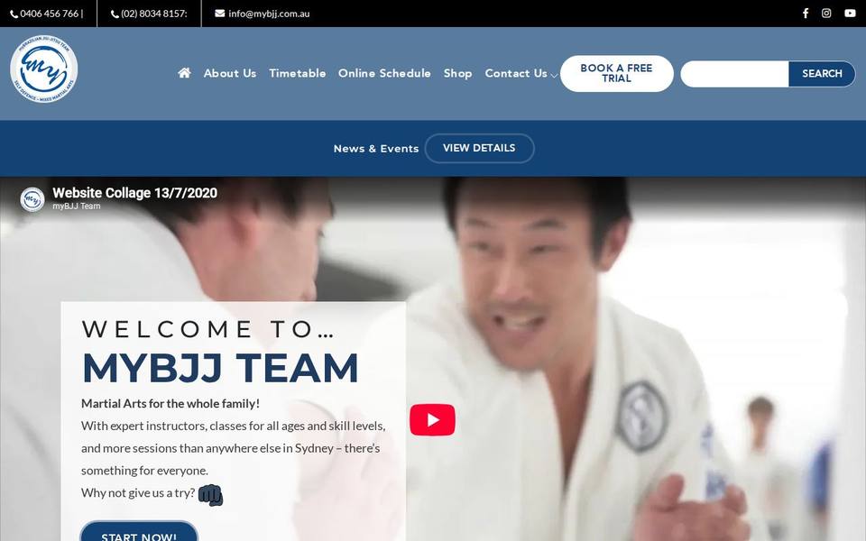 myBrazilian Jiu-Jitsu Team website