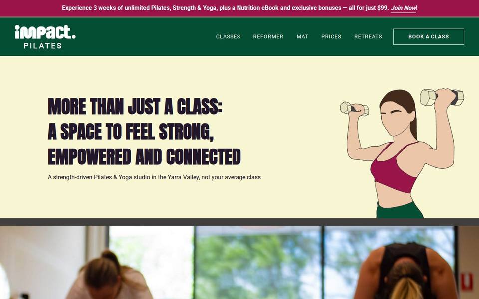 Impact Pilates website