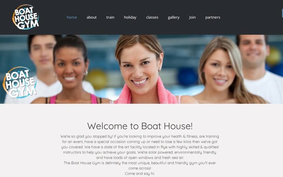 The Boat House Gym website