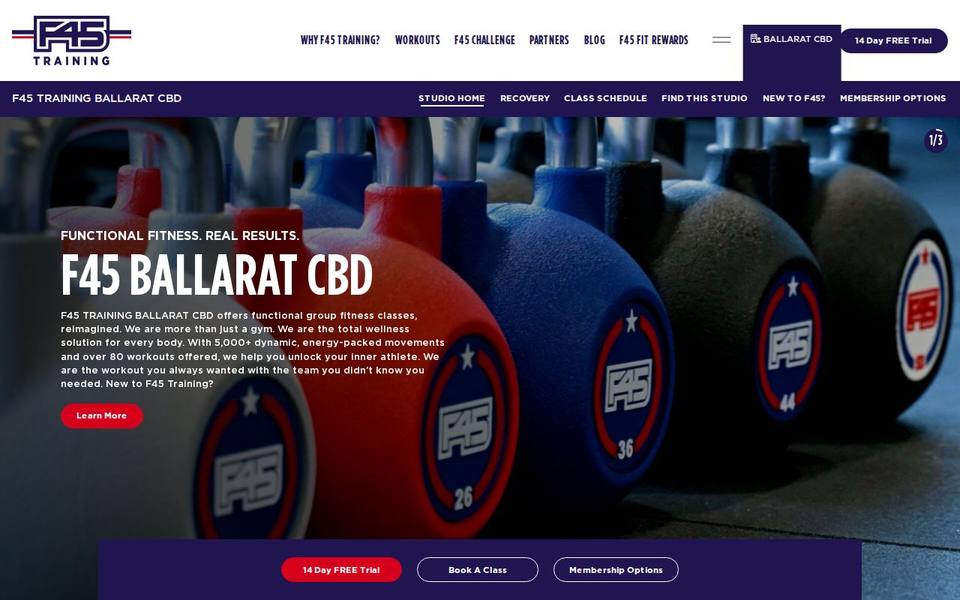 F45 Ballarat CBD website