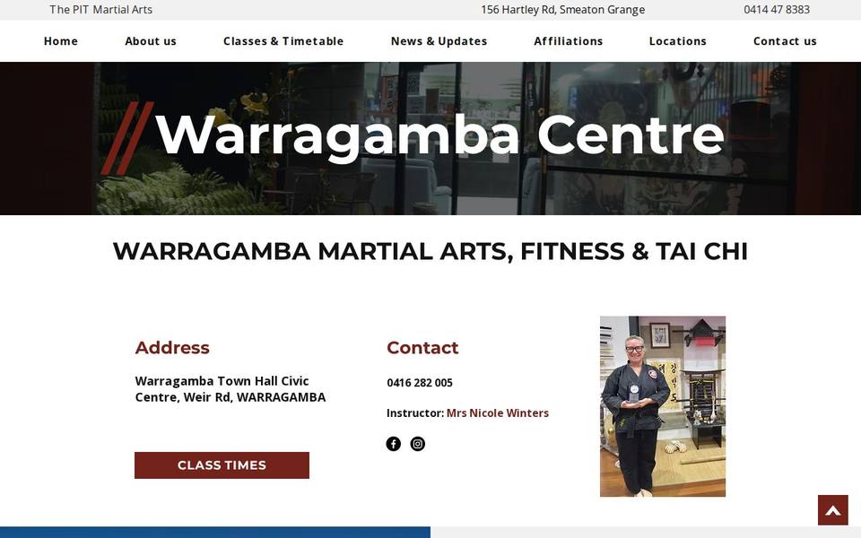 The PIT Martial Arts Warragamba website