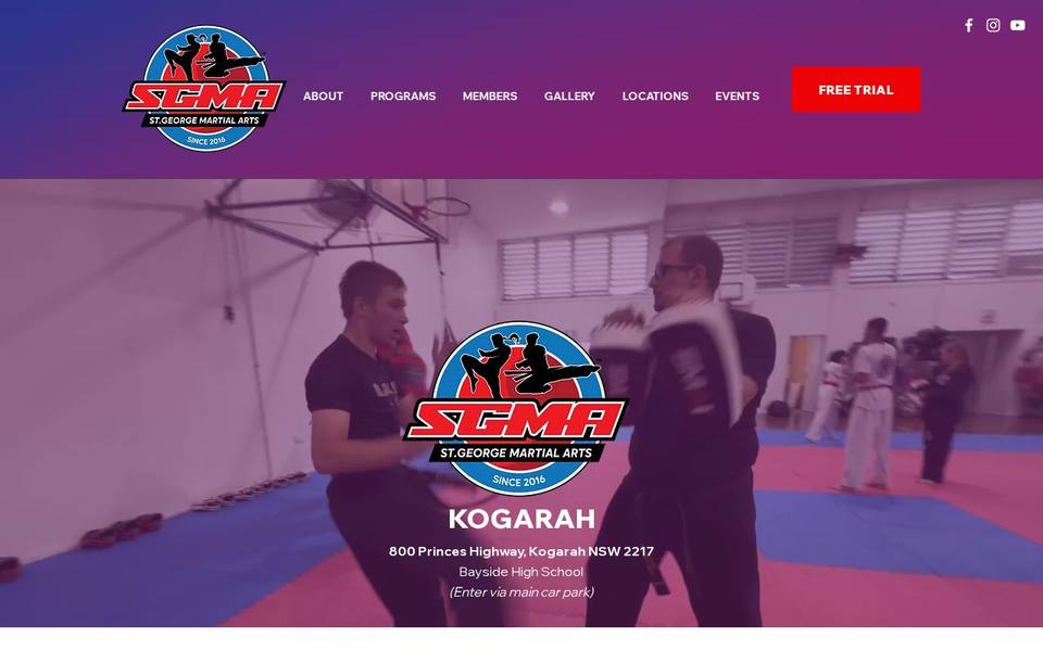 St. George Martial Arts Academy Kogarah website