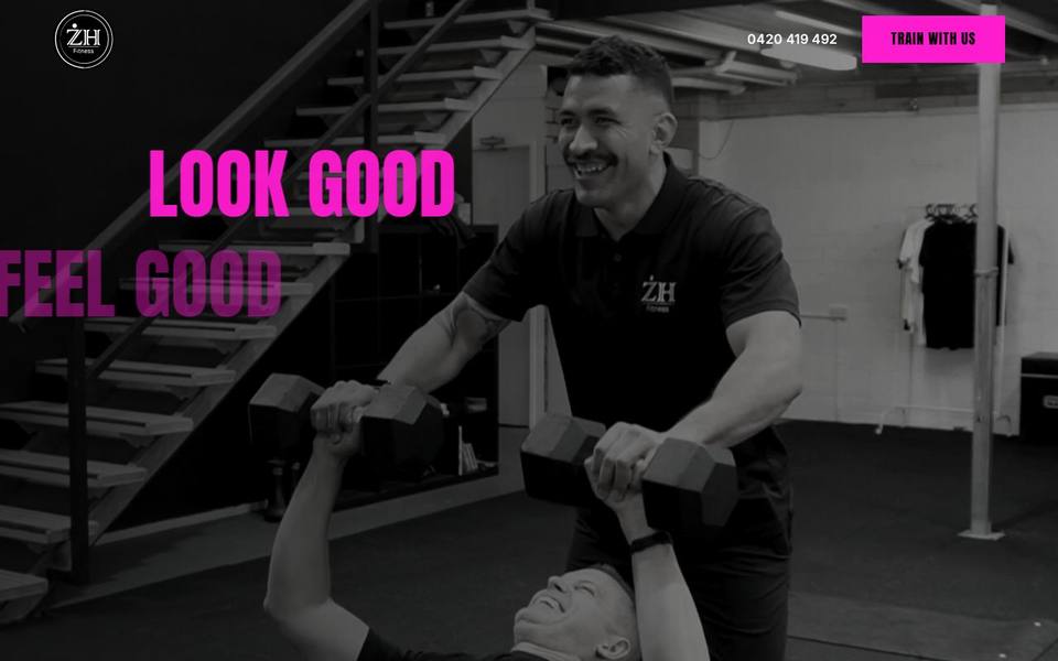ZH Fitness website