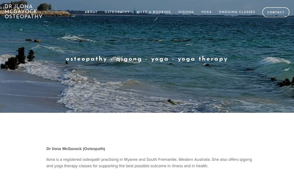 One Studio Yoga and Qigong - Ilona McGavock website