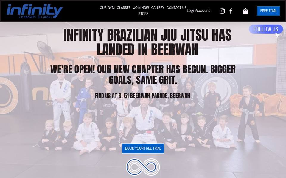 Infinity Martial Arts website