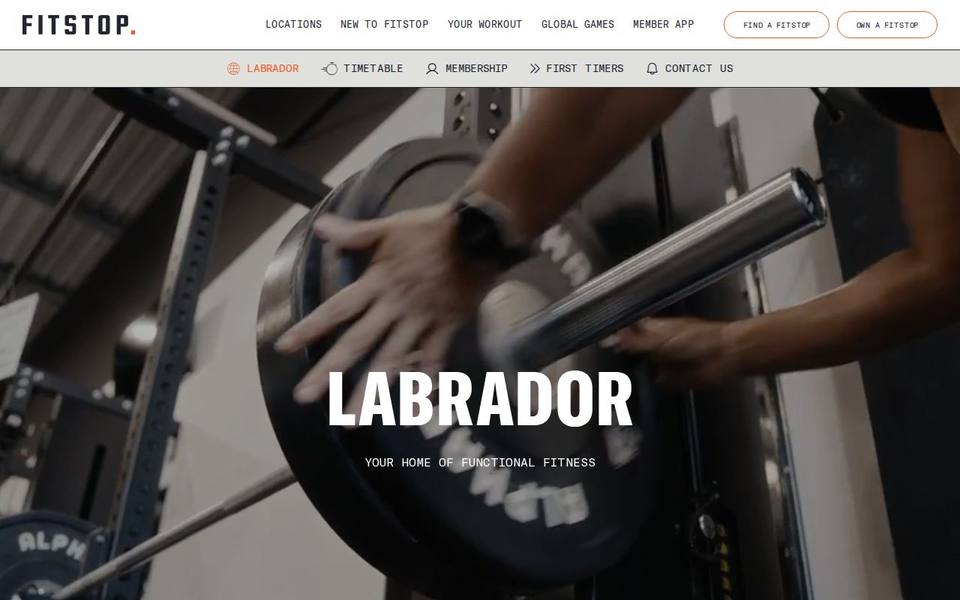 Fitstop Labrador website