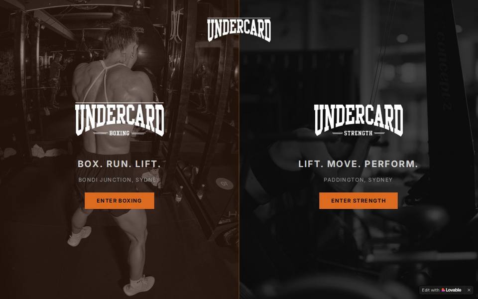 Undercard website