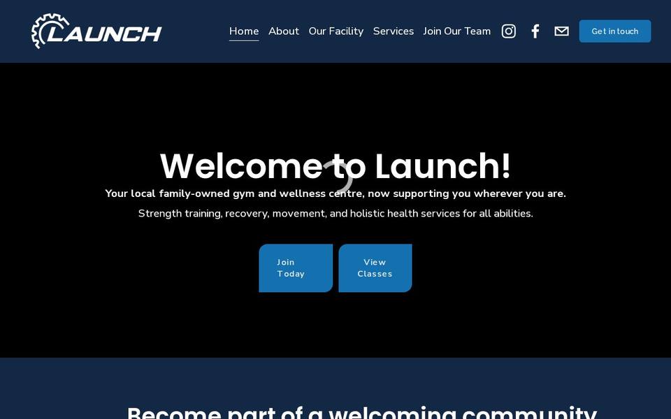 Launch Performance Mobility Wellness website