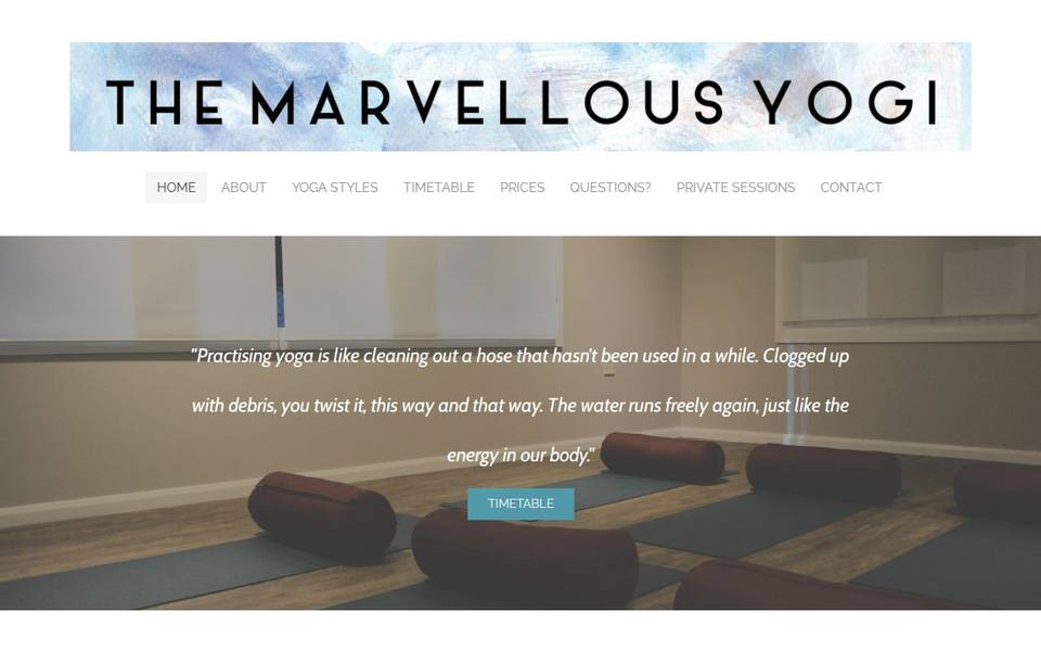 The Marvellous Yogi website