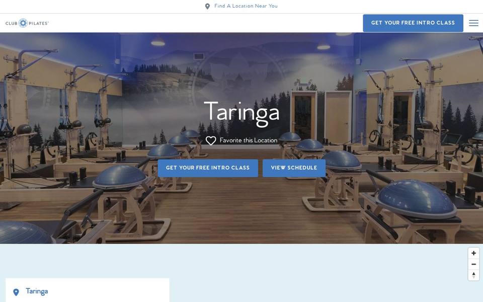 Club Pilates Taringa website