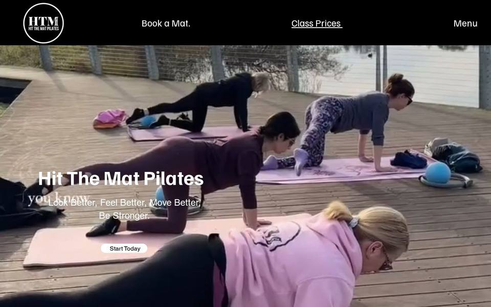 Hit the Mat Pilates with Lara website