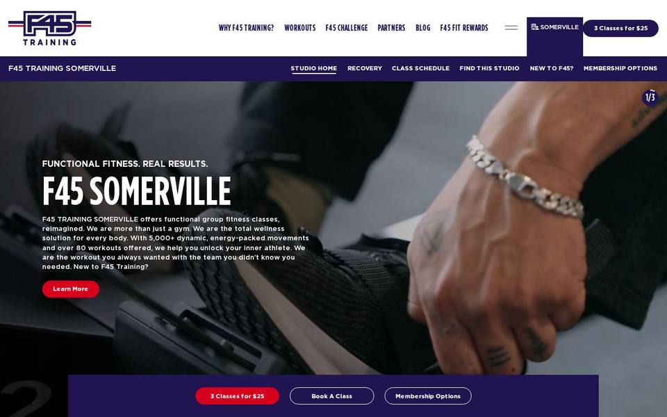 F45 Somerville website