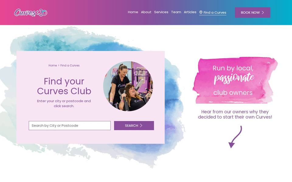 Curves Morisset website