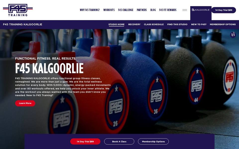F45 Kalgoorlie website