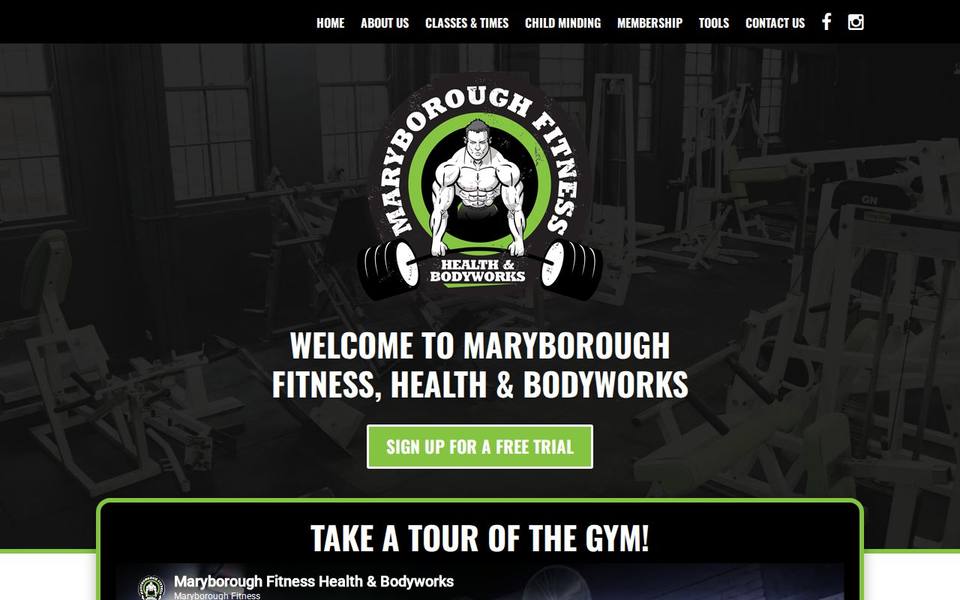 Maryborough Fitness Health and Bodyworks website