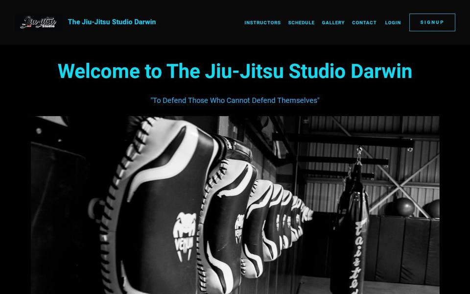 The Jiu Jitsu Studio Darwin website