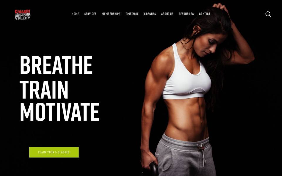CrossFit Diamond Valley website