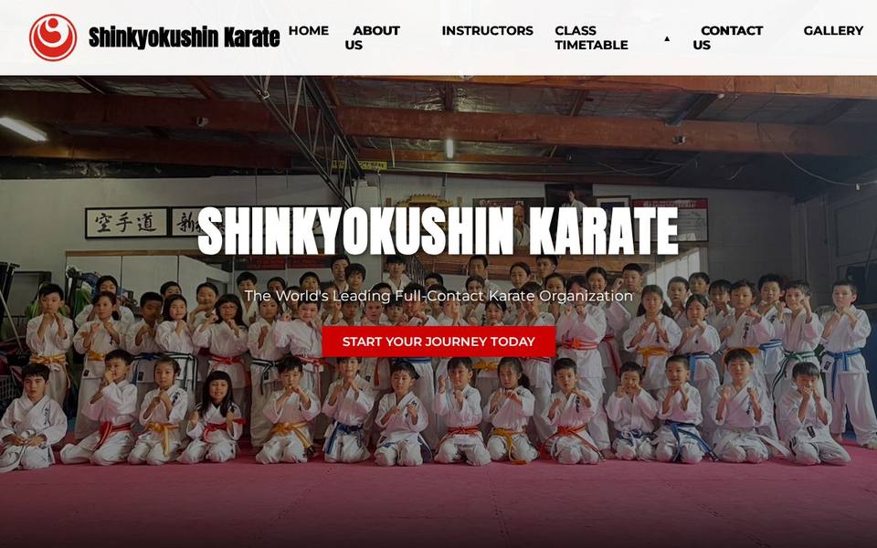 Shinkyokushin Karate website