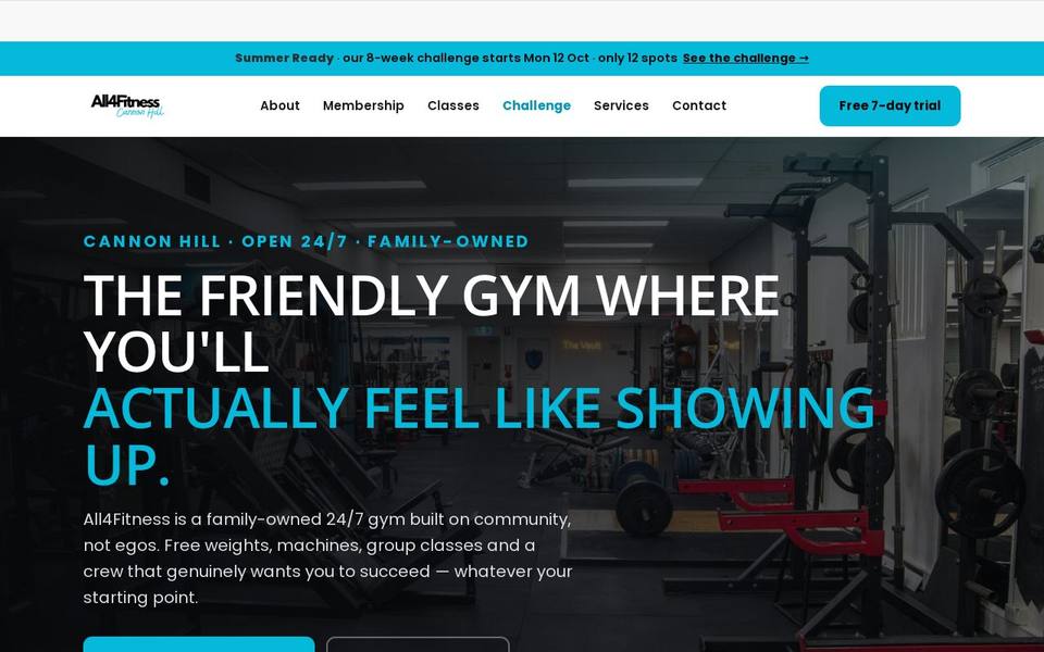 All 4 Fitness website