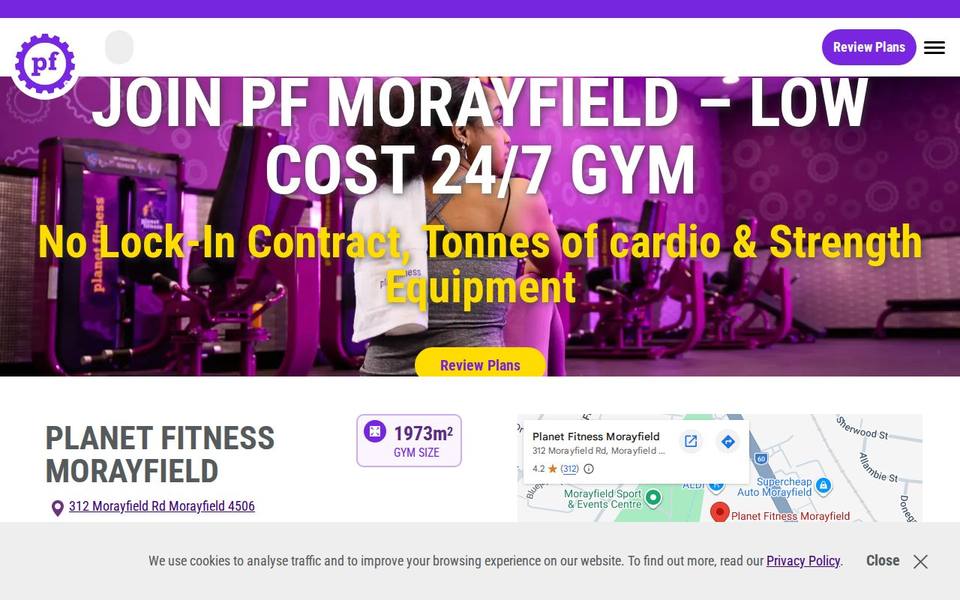 Planet Fitness Morayfield website