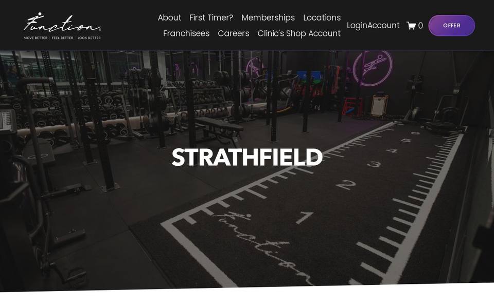 Function PCP | Physio | Pilates | Gym Strathfield website