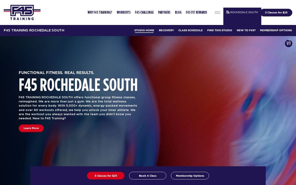 F45 Rochedale South website