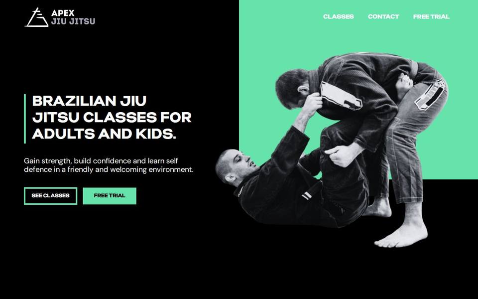 Apex Jiu Jitsu website