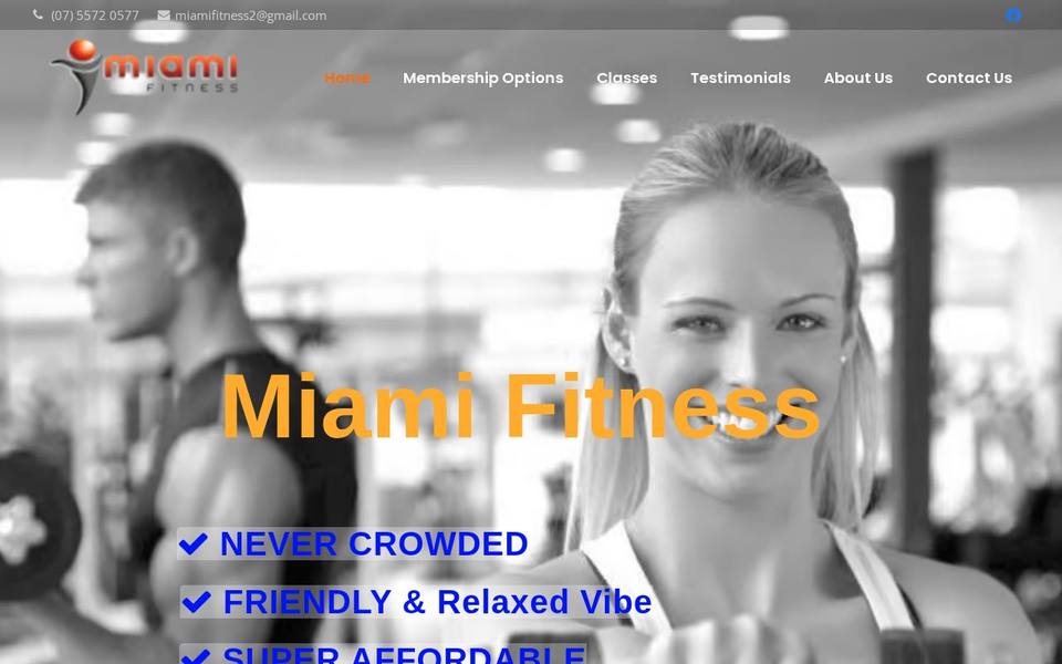 Miami Fitness website