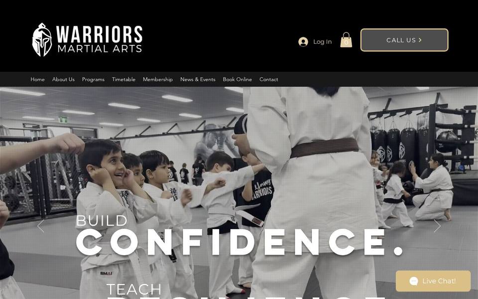 Warriors Martial Arts website