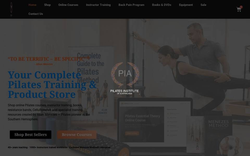 Pilates Institute of Australasia website