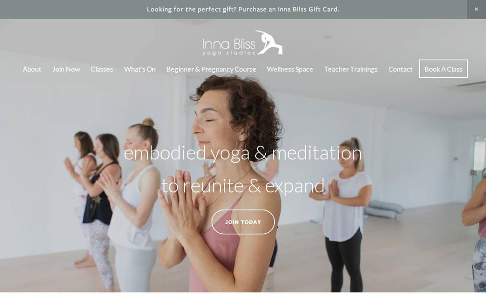 Inna Bliss Yoga website