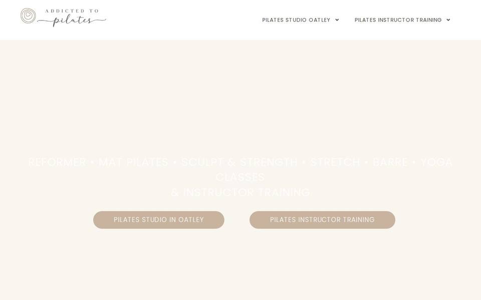 Addicted to Pilates website
