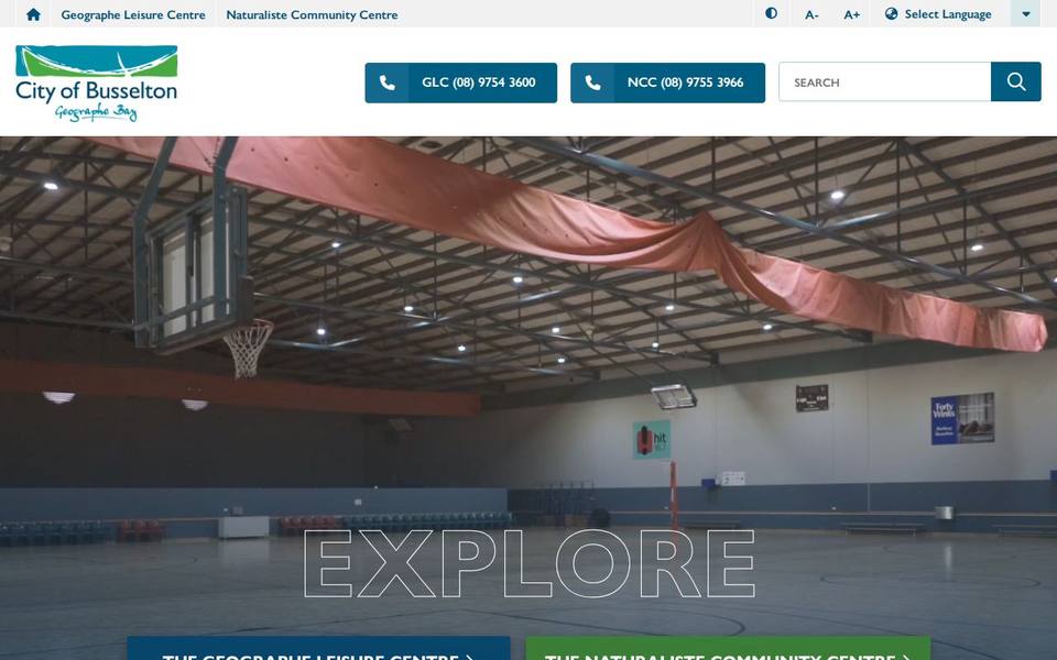 Geographe Leisure Centre website