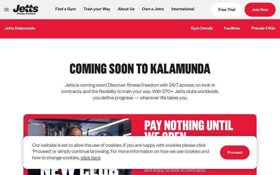 Jetts Kalamunda website