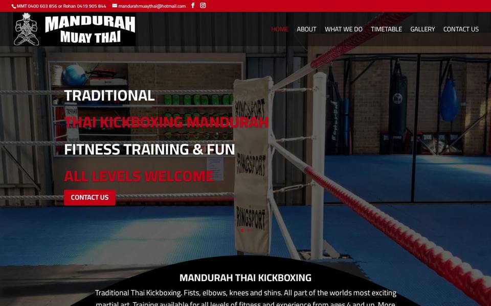 Mandurah Muay Thai website