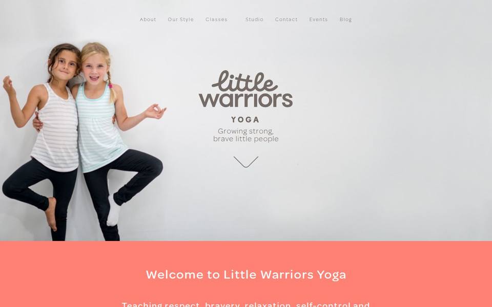 Little Warriors Yoga website