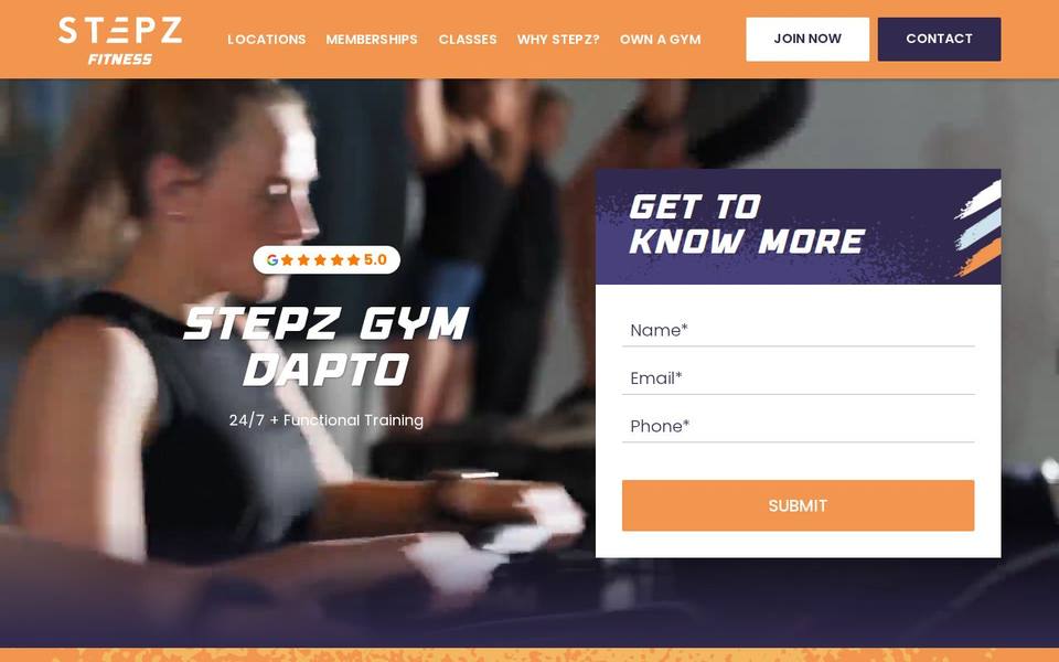 Stepz Fitness Dapto website