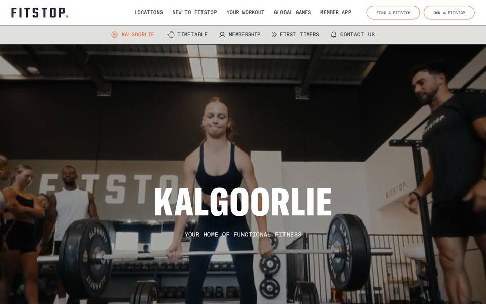 Fitstop Kalgoorlie website