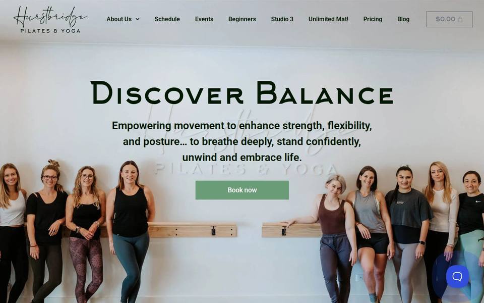 Hurstbridge Pilates and Yoga website