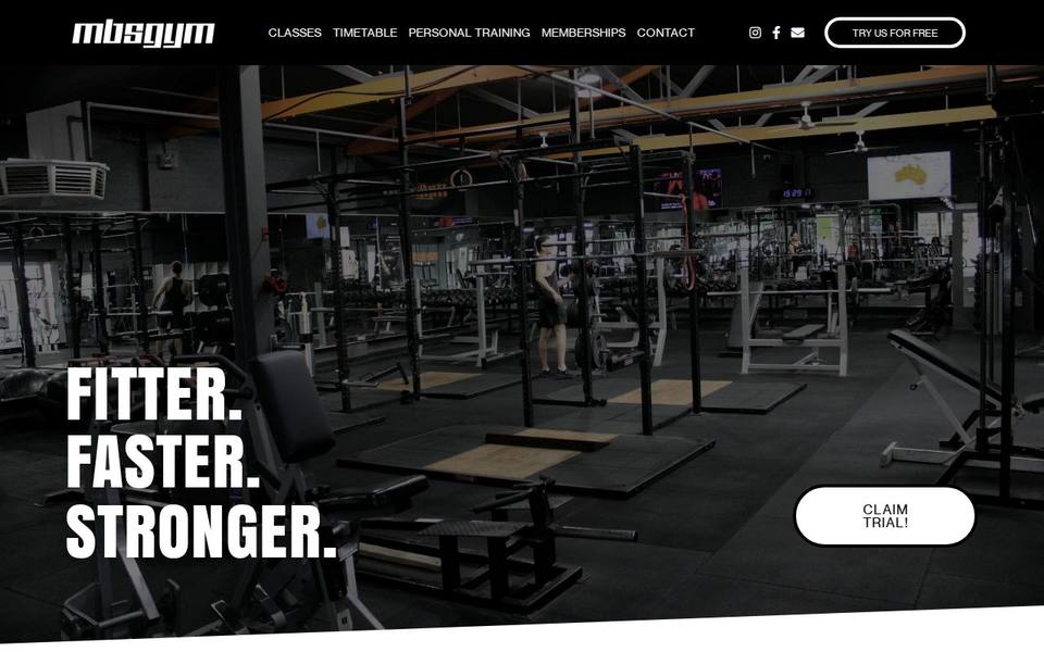 MBS Gym website