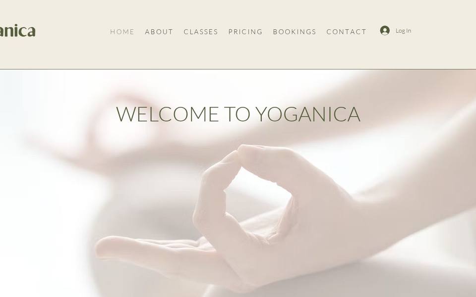 Yoganica website