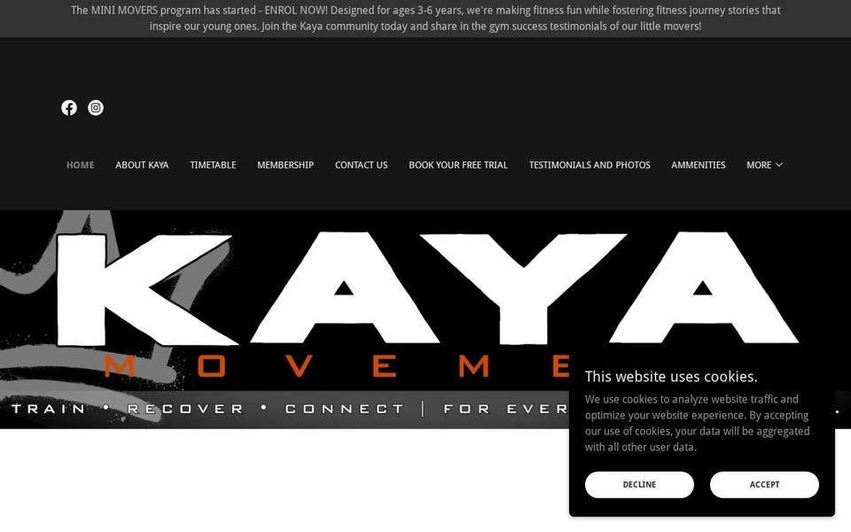 CrossFit Kaya website