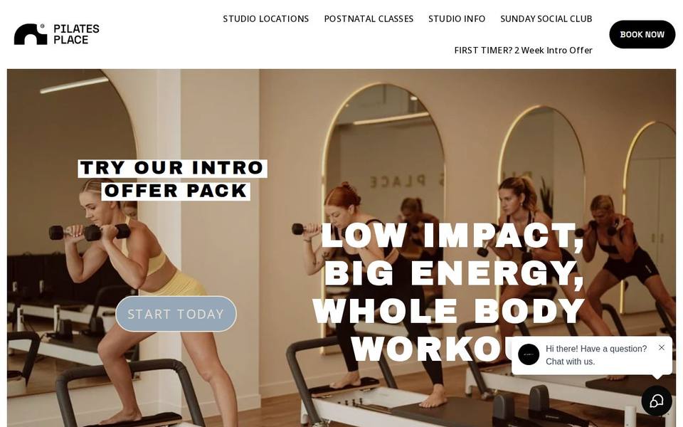 Pilates Place website